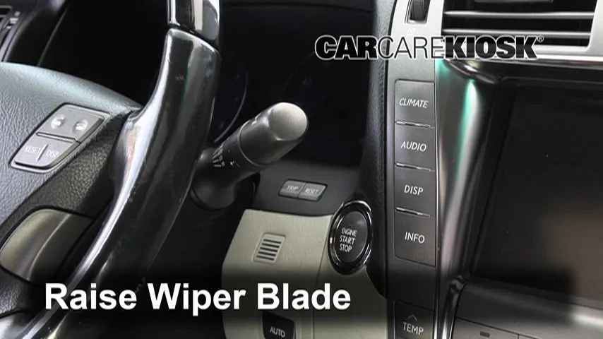 2008 Lexus LS460 4.6L V8 Escobillas de limpiaparabrisas delantero